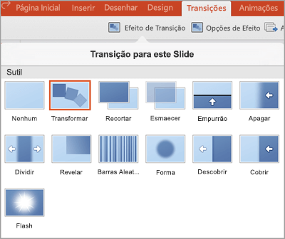 Efeitos de transição