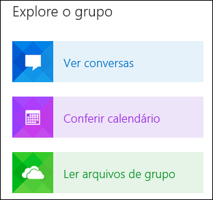 Explore a group in Outlook