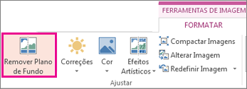Remover o botão Plano de Fundo encontrado no grupo Ajustar na guia Formato de Ferramentas de Imagem