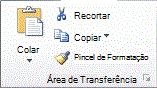 imagem da faixa de opções do excel