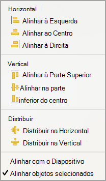 Alinhar Objetos Selecionados
