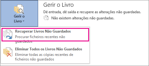 Recuperar Documentos Não Guardados no Office 2016