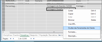 Ocultar um campo no PowerPivot