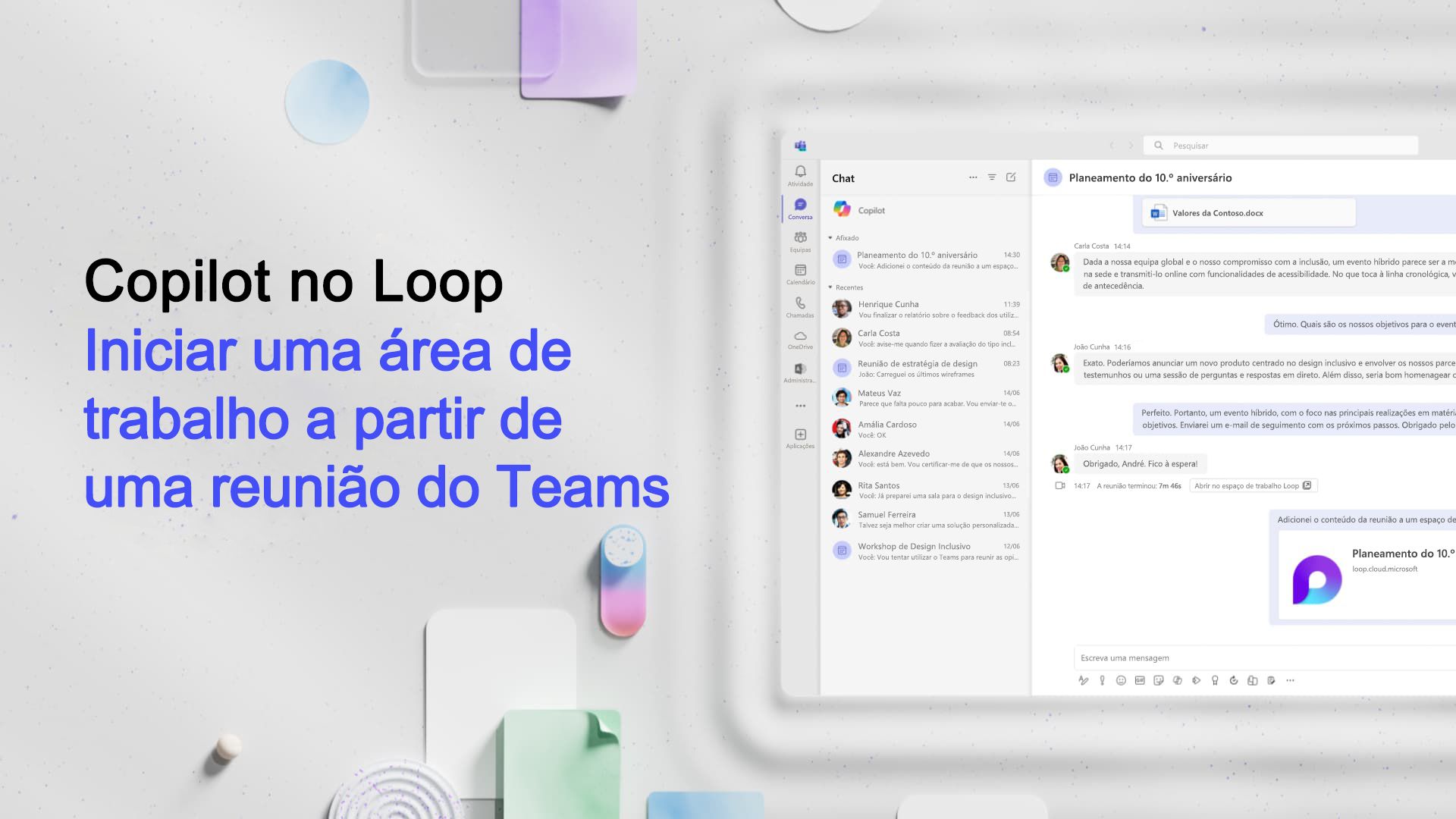 Vídeo: Iniciar uma área de trabalho a partir de uma reunião do Teams