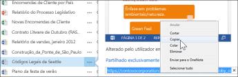 URL da Web de um documento