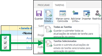 Tarefas Selecionadas