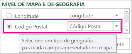 Mapas de Código Postal para Código Postal