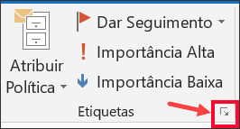 Selecione Mais Opções para definir um atraso na entrega.