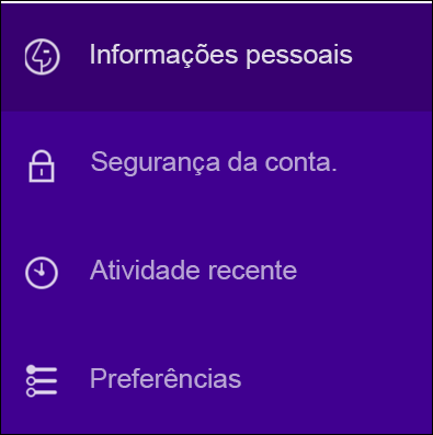 Alterar as definições de segurança da sua conta do Yahoo