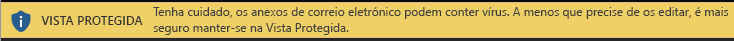 Vista Protegida para anexos de e-mail não fidedignos