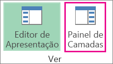 Botão Painel de tarefas no separador Base