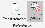 Selecionado Work Offline