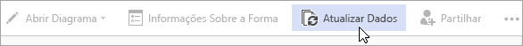 Opção Atualizar Dados de Pré-visualização Pública do Visio para a Web