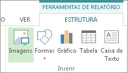 Separador Estrutura das Ferramentas de Relatório