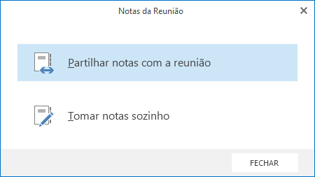 Partilhar notas