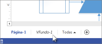 Separador Fundo no Visio