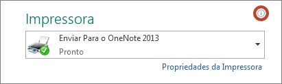 Ícone Informações sobre a Impressora