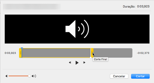 Cortar áudio