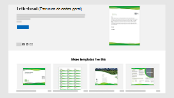 Modelos de documentos empresariais no templates.office.com