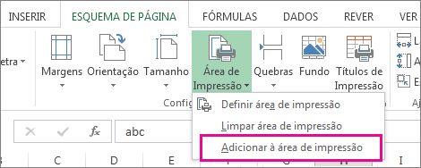 Adicionar à Área de Impressão