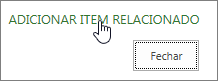 Adicionar Item Relacionado