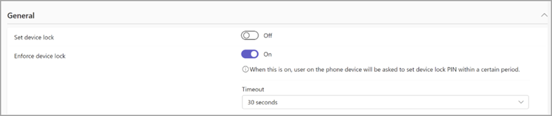 Os administradores podem optar por exigir que os utilizadores definam um PIN de bloqueio no respetivo dispositivo.