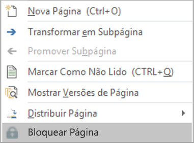 Selecione Bloquear Página.