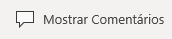 Botão Mostrar Comentários no PowerPoint Mobile para Windows 10.