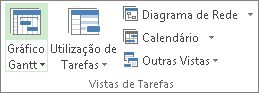 Grupo Vistas de Tarefas no separador Ver.