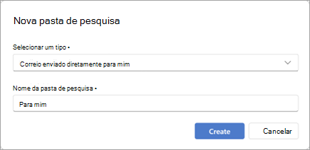 Diretamente para a pasta Procurar