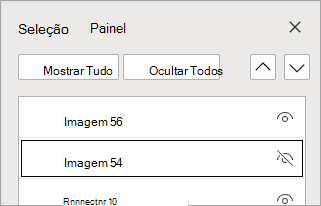 Item na lista oculto.