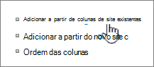 adicionar a partir de colunas existentes