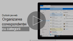 Imagine în miniatură a organizării e-mailului cu categoriile video