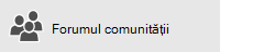 Butonul Forumul comunității