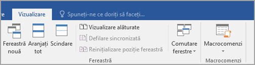 Faceți clic pe Vizualizare alăturate