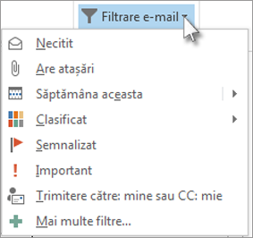 Filtrare e-mail