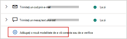 Modificați informațiile de securitate