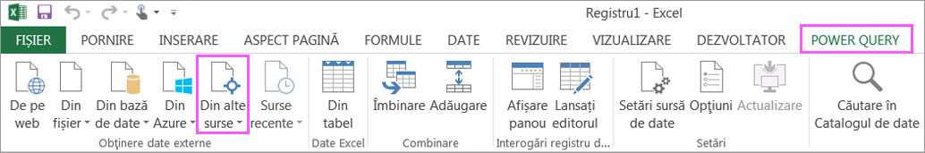 Power Query Ribbon