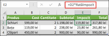 Un exemplu de o zonă denumită în curs de aplicare