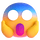 Emoji echipe țipând de frică