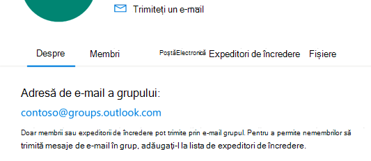 Adăugați expeditori de încredere la un grup Outlook.com.