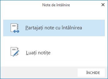 Partajarea notelor