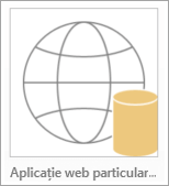 Pictograma aplicației web particularizate Access