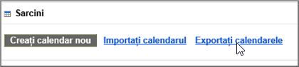 Alegeți Export calendare