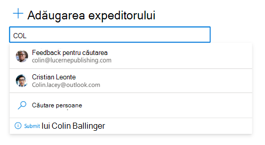 Introduceți orice adresă de e-mail.