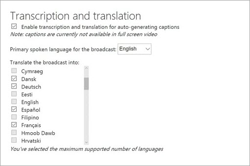 Cum să activați transcrierea și traducerea