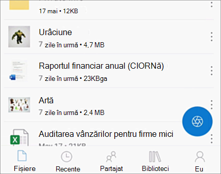 OneDrive pentru iOS