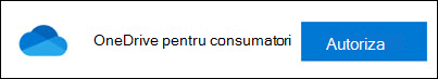Butonul de autorizare pentru consumatori OneDrive.