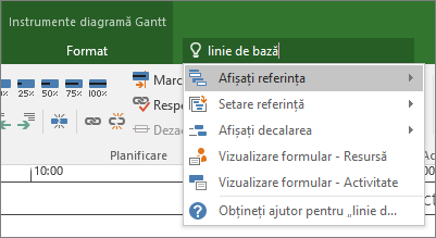 Interogare introdusă în caseta „Spune-mi”