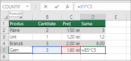 Referință relativă la celulă